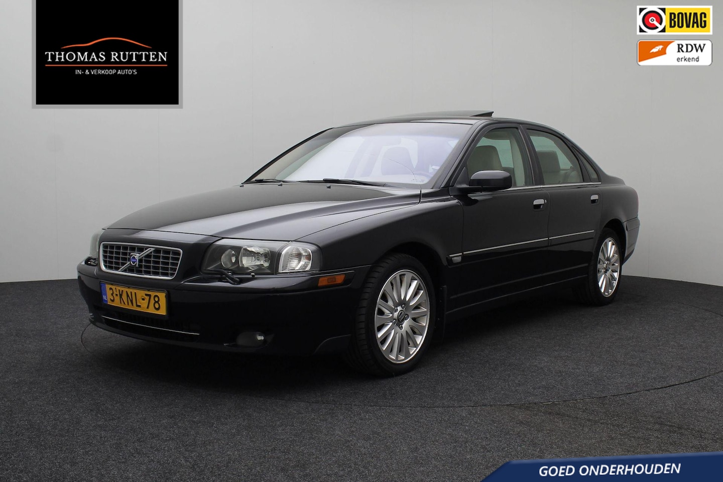 Volvo S80 - 2.5T Summum 2004 Schuif/ kanteldak | Climate control | Cruise control | Lederen bekleding - AutoWereld.nl