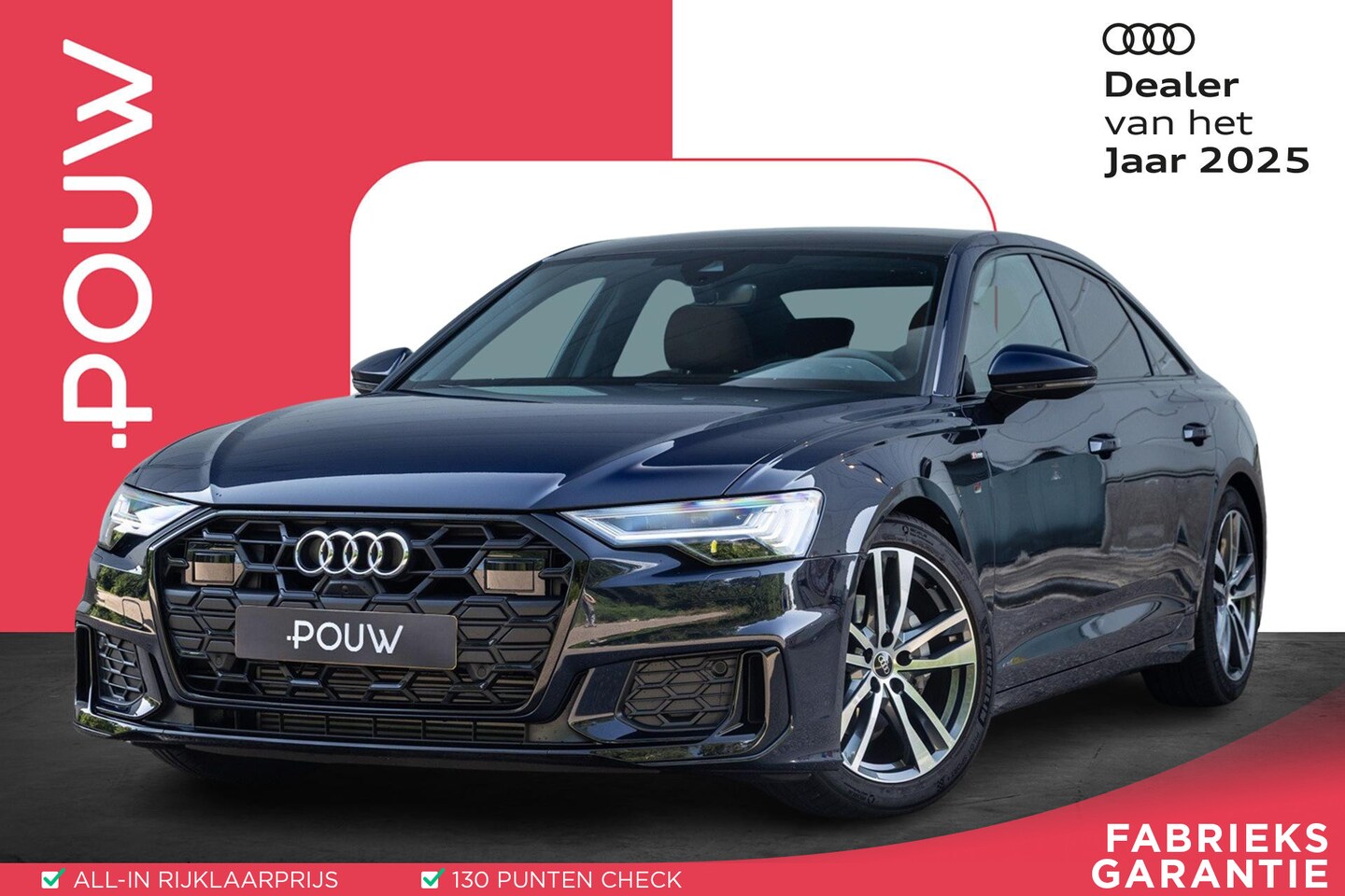 Audi A6 Limousine - 40 TFSI 204pk S Edition Competition | Panoramadak | B&O | HD Matrix | Optiek Zwart | Stoel - AutoWereld.nl