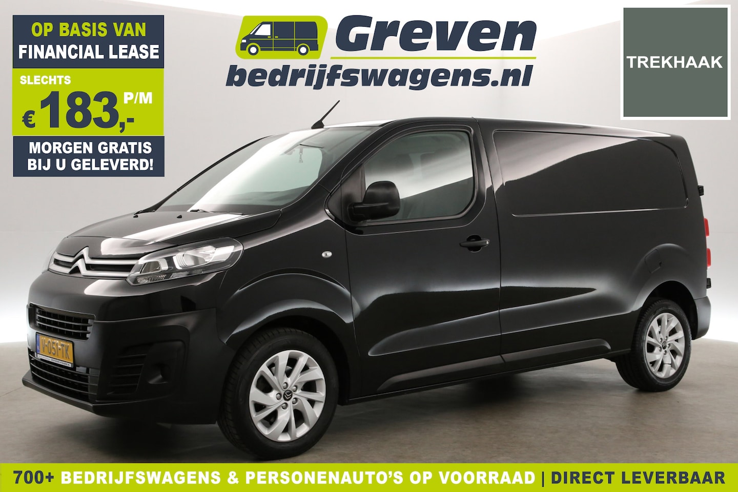 Citroën Jumpy - 2.0 BlueHDI L2H1 Airco Carplay Cruise Navigatie Trekhaak Parkeersensoren 3 Persoons - AutoWereld.nl