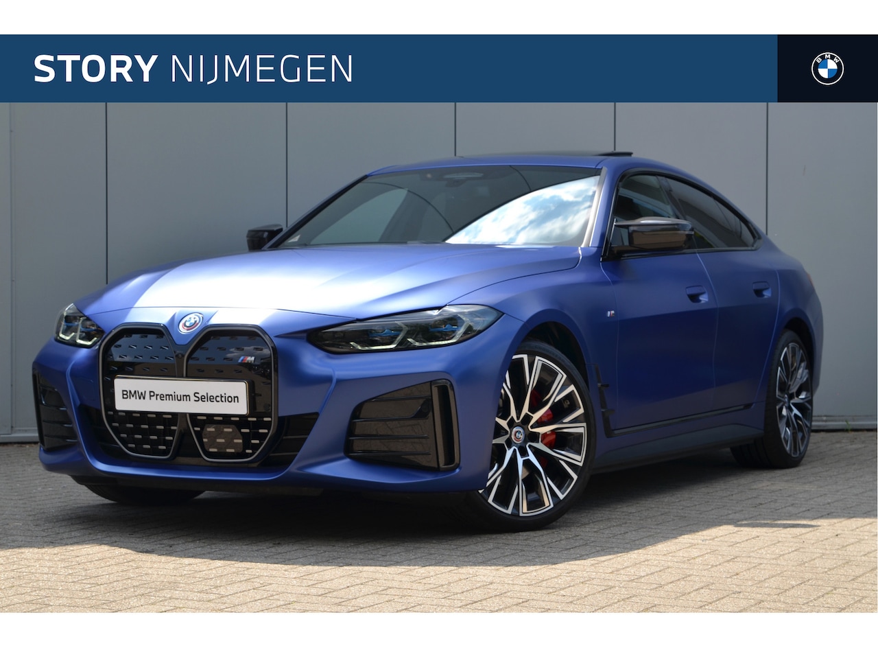 BMW i4 - M50 High Executive / Schuif-kanteldak / Trekhaak / Laserlight / M Adaptief onderstel / Par - AutoWereld.nl