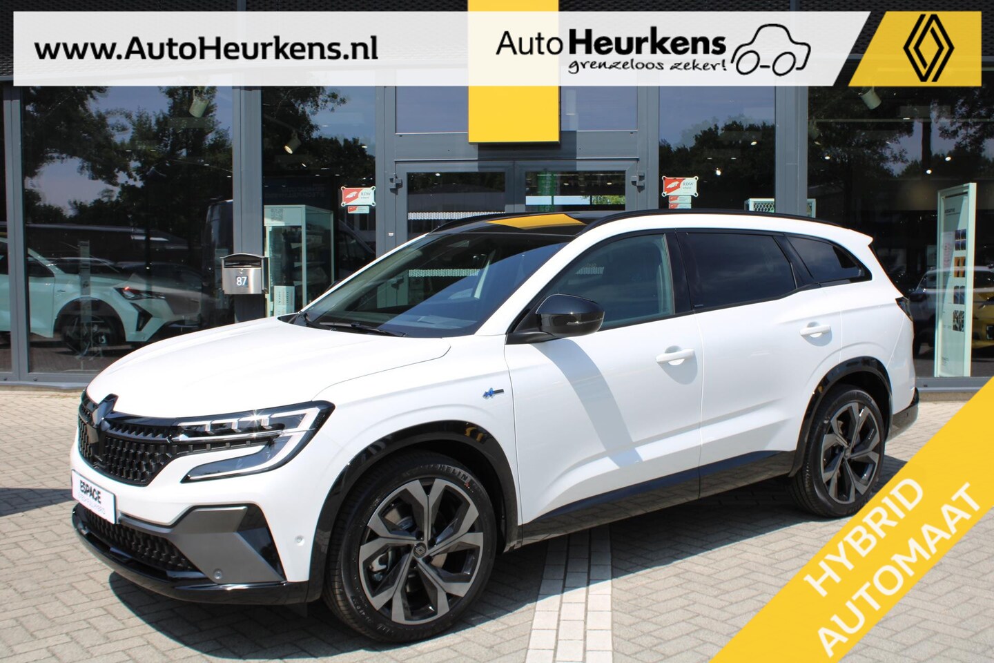 Renault Espace - E-Tech full hybrid 200 esprit Alpine 7p. | €.4439,- VOORRAAD-KORTING | Donker Interieur | - AutoWereld.nl