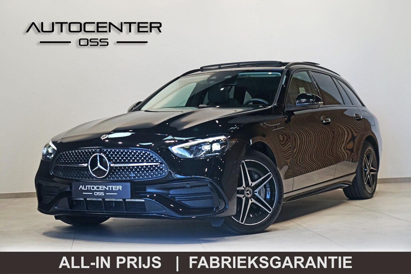 Mercedes-Benz C-klasse Estate - 300 e AMG ✅ STOELKOELING ✅ PANO ✅ HEAD-UP ✅ 360 ✅ ADAP.CRUISE - AutoWereld.nl