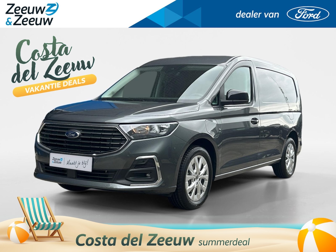 Ford Transit Connect - 1.5 EcoBoost PHEV L2 Limited 150pk automaat | Direct leverbaar | Trekhaak | Driver assista - AutoWereld.nl