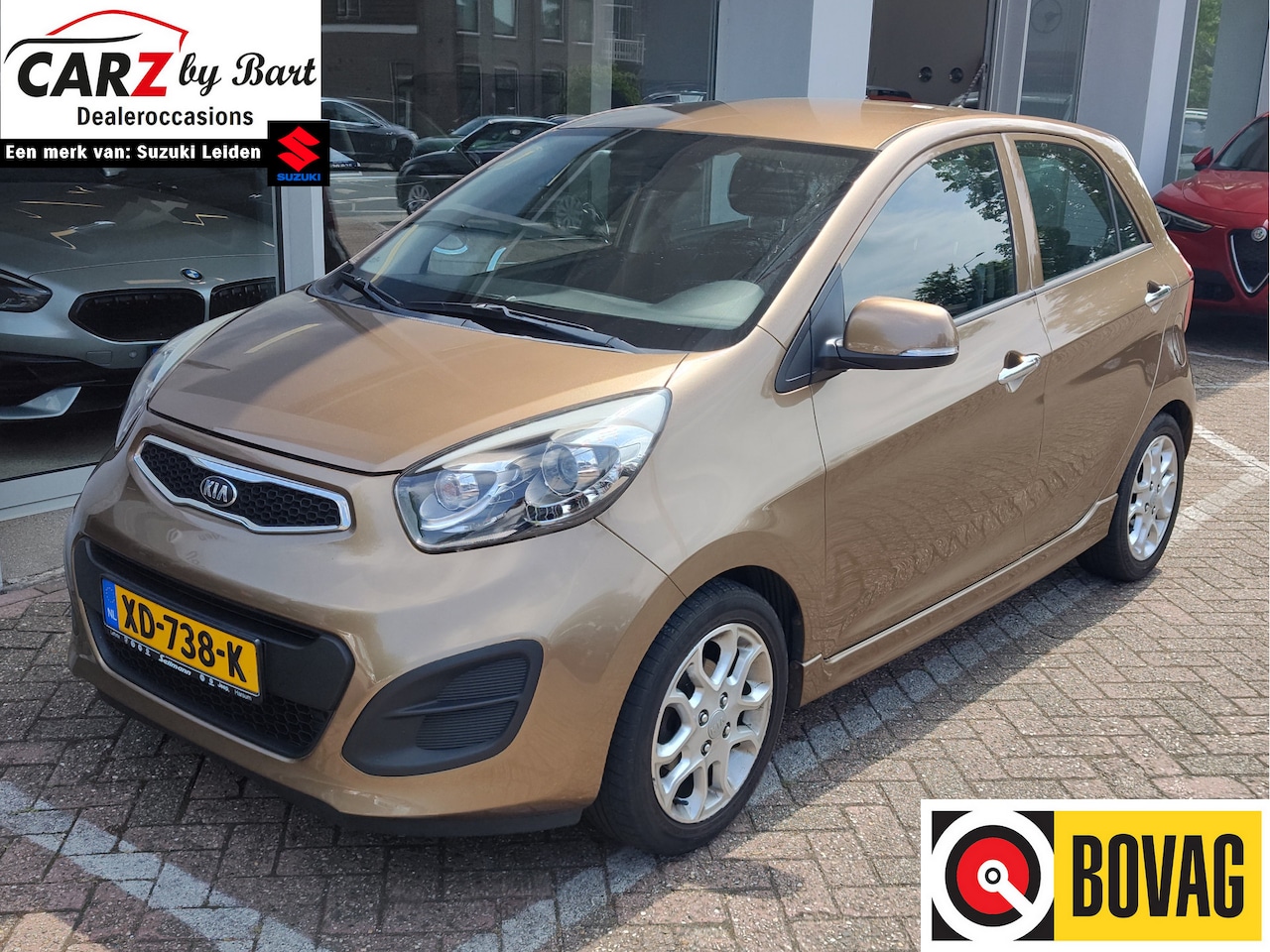 Kia Picanto - 1.0 CVVT SPORTSLINE Stuur- en Stoelverwarming | Airco | Parkeersensoren - AutoWereld.nl