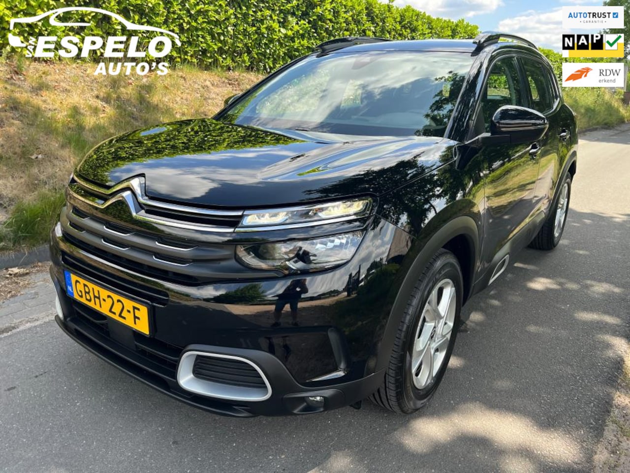 Citroën C5 Aircross - 1.2 PureTech Feel met oa: Compl. historie, Trekhaak, Navi, Clima, Apple/Android, Cruise, D - AutoWereld.nl