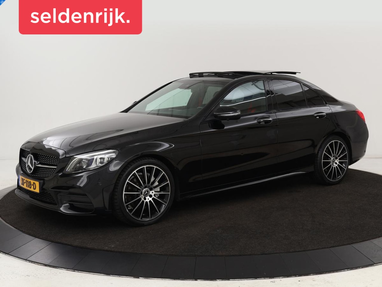 Mercedes-Benz C-klasse - 180 Business Solution AMG Panoramadak | Leder | Stoelverwarming | Cruise control | 360 Cam - AutoWereld.nl