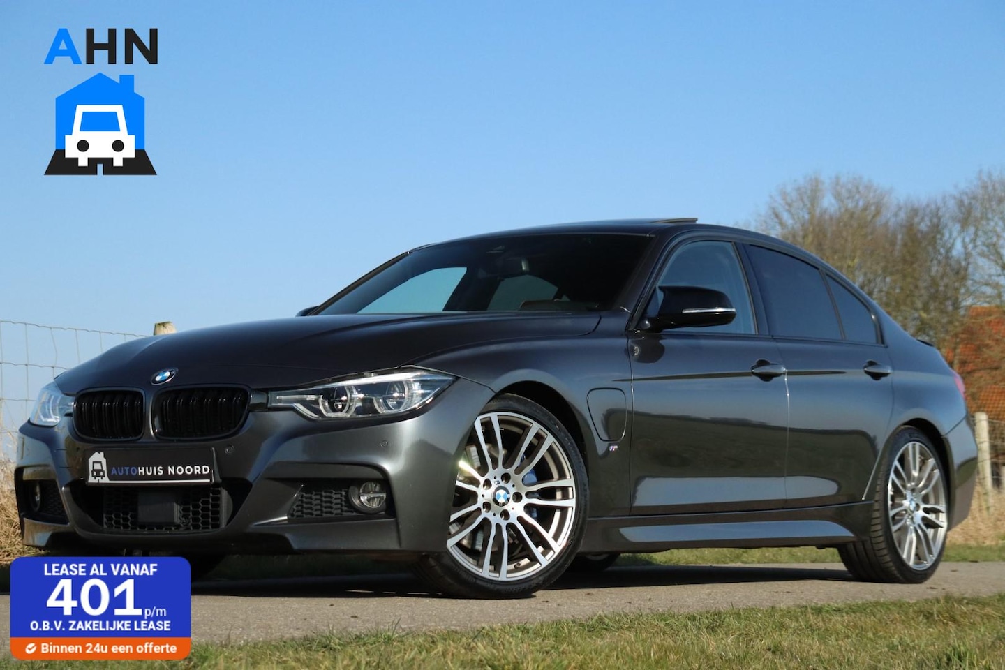 BMW 3-serie - 330e M-Sport / M-Pakket / 252PK / Dak / Navi Pro / LED / Leder Individual / 19" / Camera - AutoWereld.nl