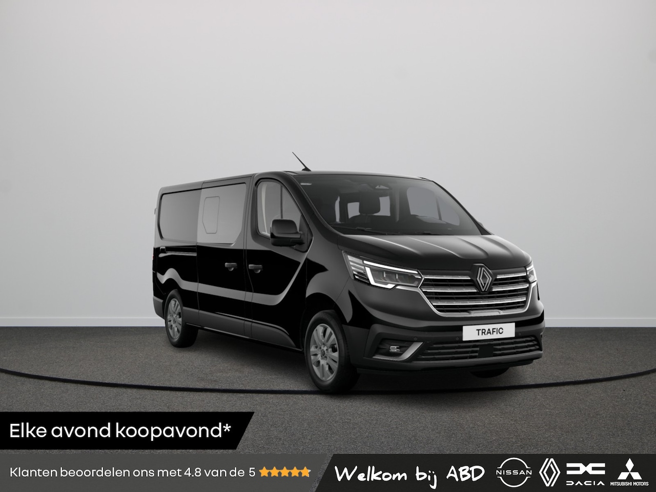 Renault Trafic E-Tech - Comfort - Dubbele Cabine Electric 120 | Airconditioning | C-Shape LED dagrijverlichting | - AutoWereld.nl