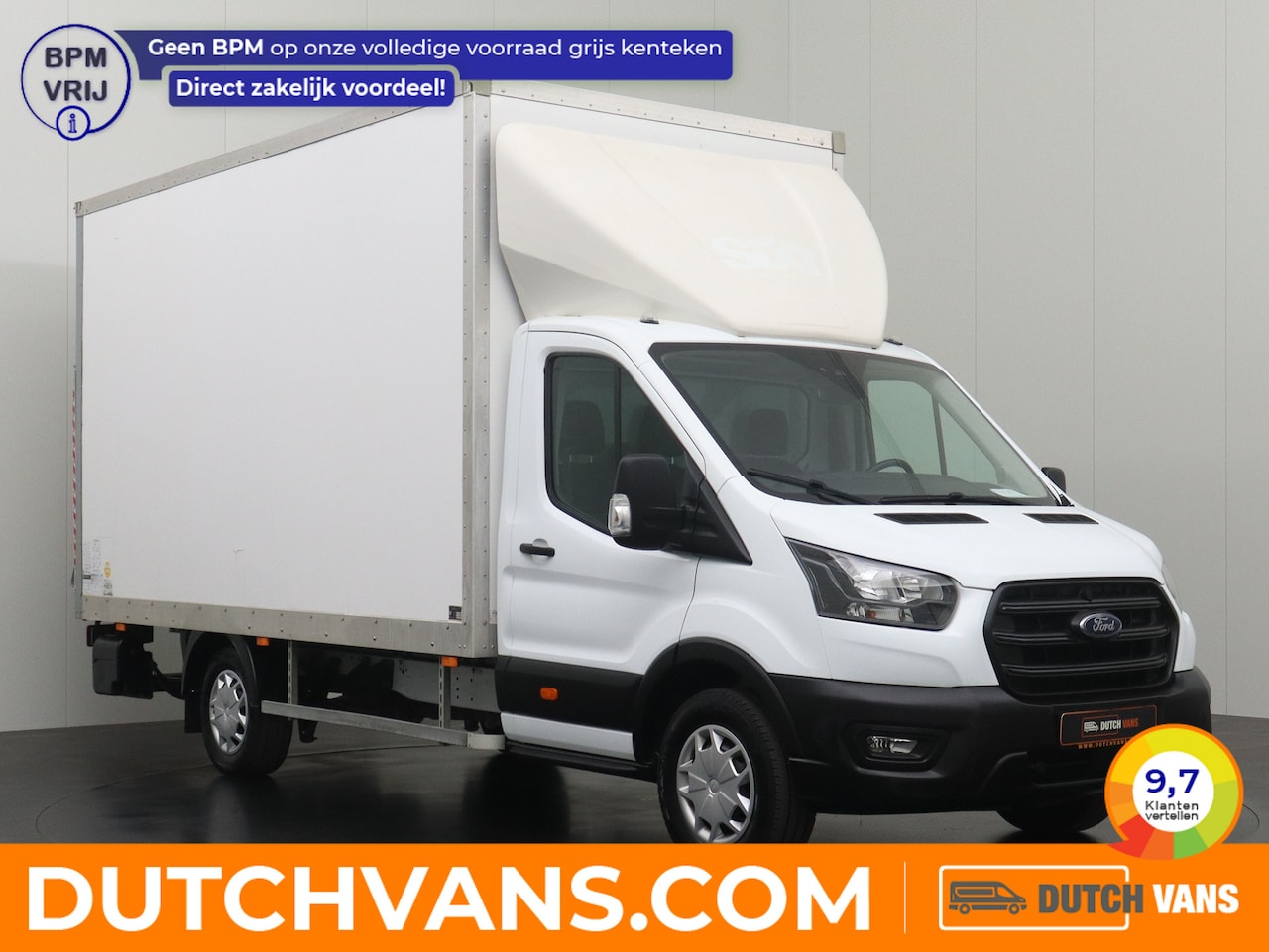 Ford Transit - 2.0TDCi 130PK Bakwagen+Laadklep | Dakspoiler | Camera | Airco | Cruise | 3-Persoons - AutoWereld.nl