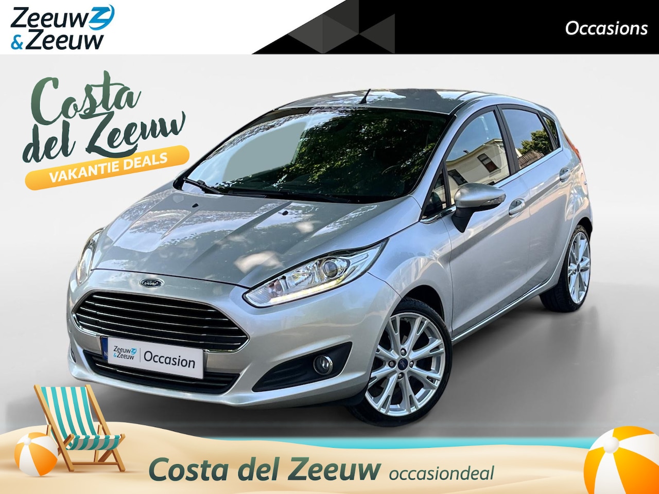Ford Fiesta - 1.0 EcoBoost Titanium | 17" velgen | Privacy Glass | Nwe distributieriem | Navigatie | Par - AutoWereld.nl