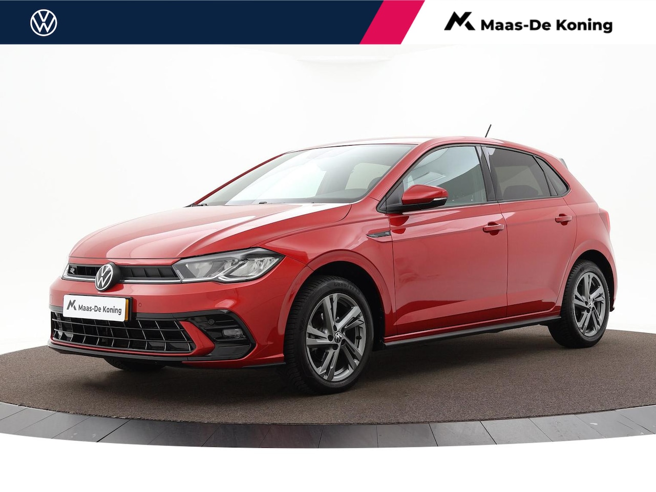 Volkswagen Polo - 1.0 Tsi 95pk R-Line · Apple/Android Car Play · Navi · P-Sensoren · ACC · DAB · 16'' Inch · - AutoWereld.nl