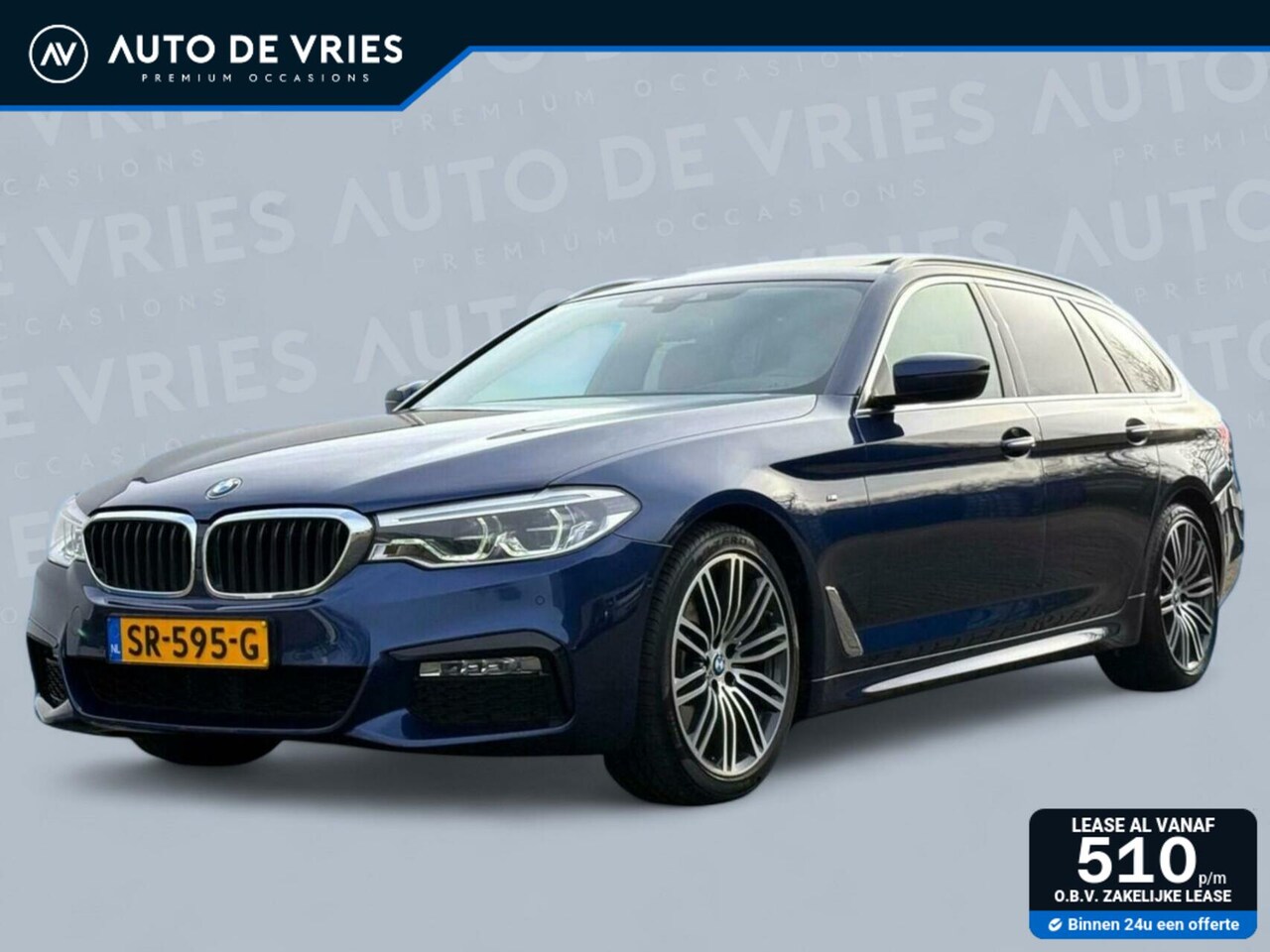 BMW 5-serie Touring - 520i 184pk High Executive M-Sport | Panoramadak | Cognac leder | Harman/Kardon | Trekhaak - AutoWereld.nl