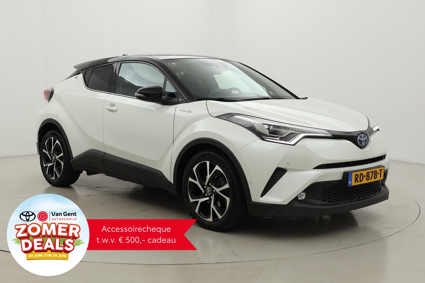 Toyota C-HR - 1.8 Hybrid Bi-Tone | Navigatie | Dodehoek detectie | JBL | Stoel-/stuurverwarming | LED | - AutoWereld.nl