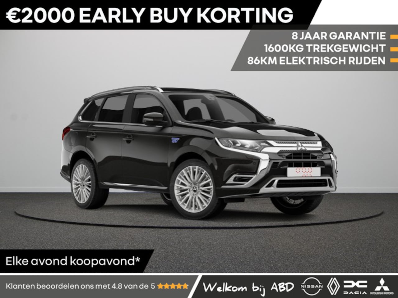 Mitsubishi Outlander - Instyle+ 2.4 Plug-in Hybride | Adaptive Cruise Control (ACC) | Blind Spot Warning (BSW) | - AutoWereld.nl