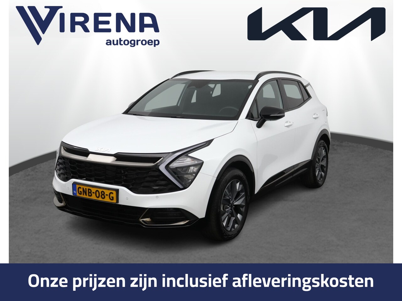 Kia Sportage - 1.6 T-GDi Hybrid Dark Edition Navigatie - Stoel/Stuur verwarming - Adaptive Cruise control - AutoWereld.nl