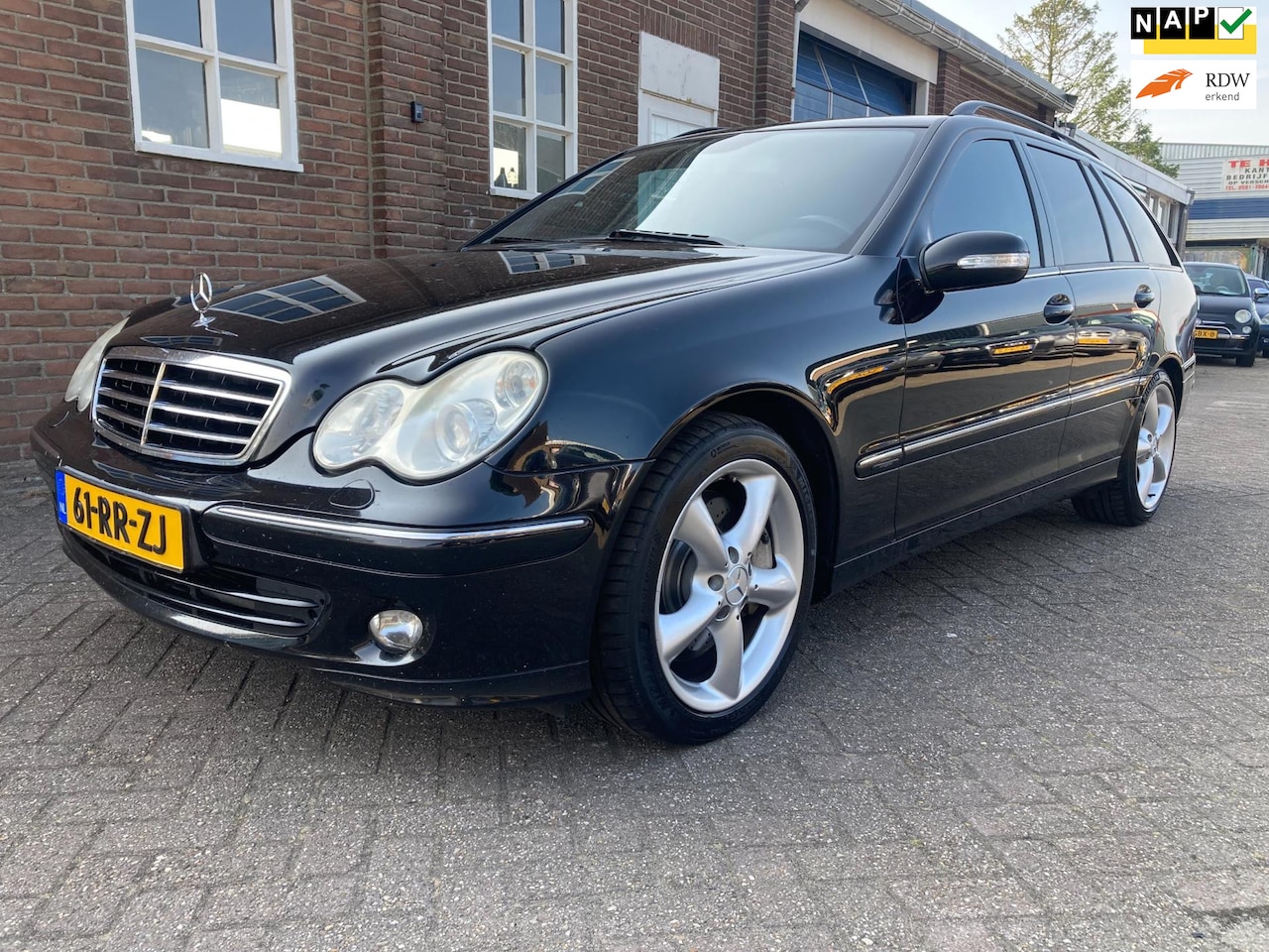 Mercedes-Benz C-klasse Combi - 230 Avantgarde Bj 2005 Topstaat youngtimer zeer veel opties, - AutoWereld.nl