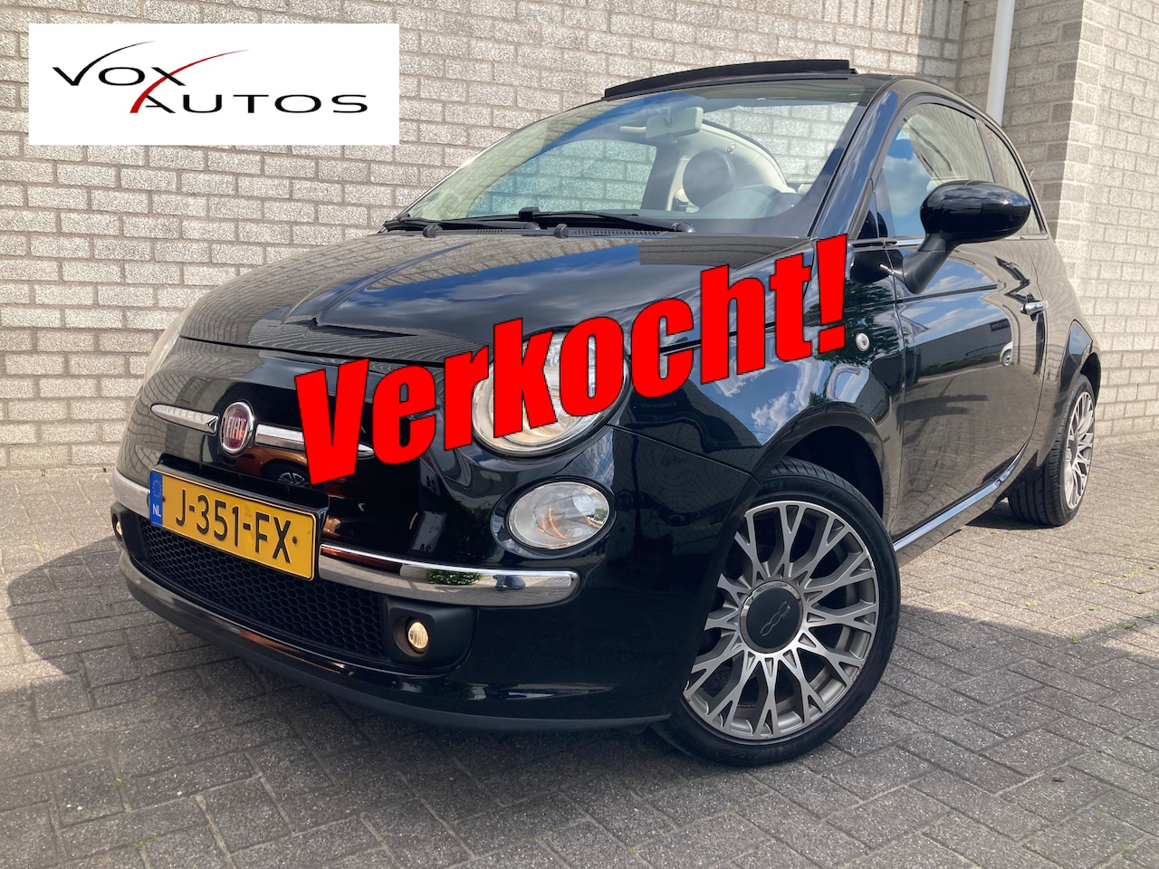 Fiat 500 - 1.2 Lounge 1.2 Automaat Clima/Carplay/Parkeersensoren - AutoWereld.nl