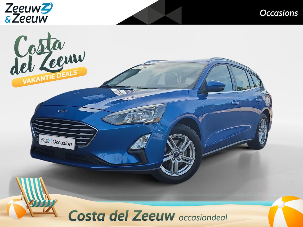 Ford Focus Wagon - Check uitvoering | Navigatie | Cruise Control | Airco | Dodehoekdetectie | Winter pakket | - AutoWereld.nl