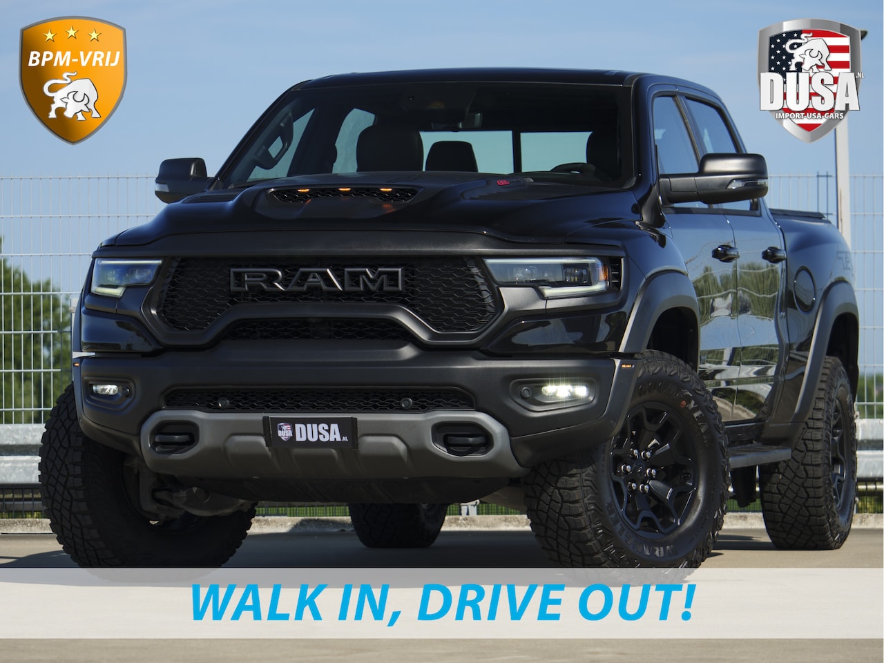 Dodge Ram 1500 - 6.2 V8 4x4 Crew Cab TRX Black RED ACCENT INTERIOR | 702pk | INCL BPM-VOORDEEL - AutoWereld.nl