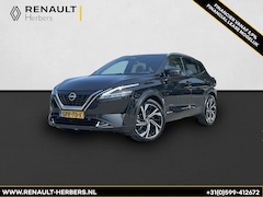 Nissan Qashqai - 1.5 e-Power Black Edition CRUISE ADAPT / PANO / BOSE / LEER / STOEL STUUR VERW. / BOMVOL