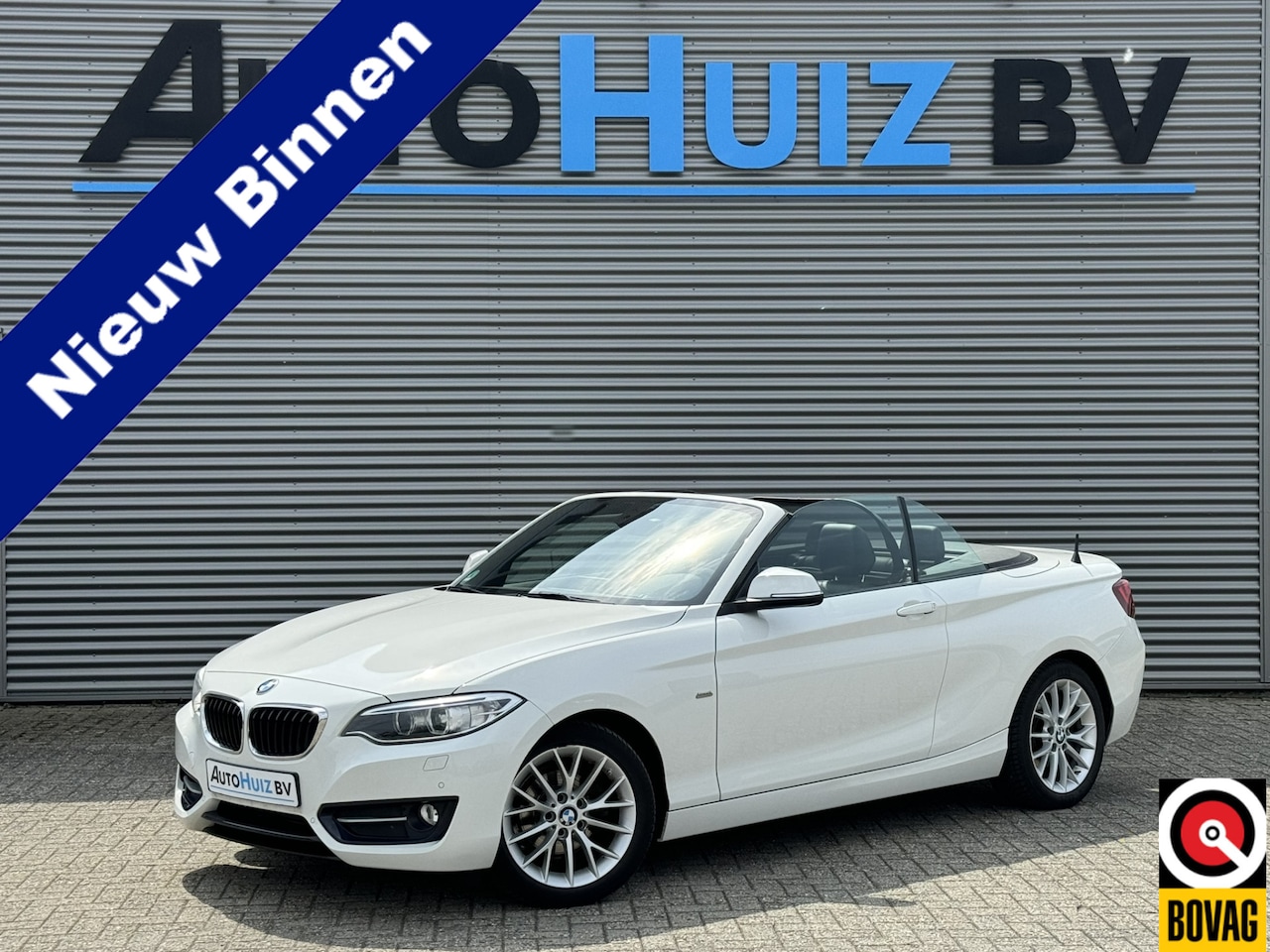 BMW 2-serie Cabrio - 218i Executive Sport Line Leer Navigatie PDC Xenon Climate Control Stuurverwarming Stoelve - AutoWereld.nl