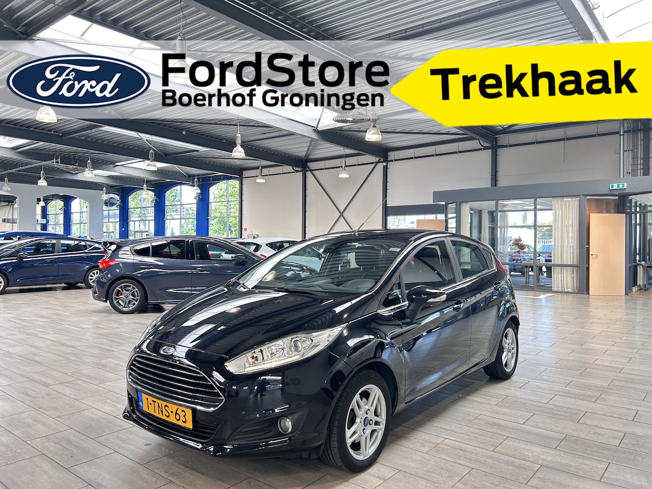 Ford Fiesta - EcoBoost 100pk Titanium | 100% dealer onderhouden | Trekhaak | Voorruit verwarmd | Clima | - AutoWereld.nl