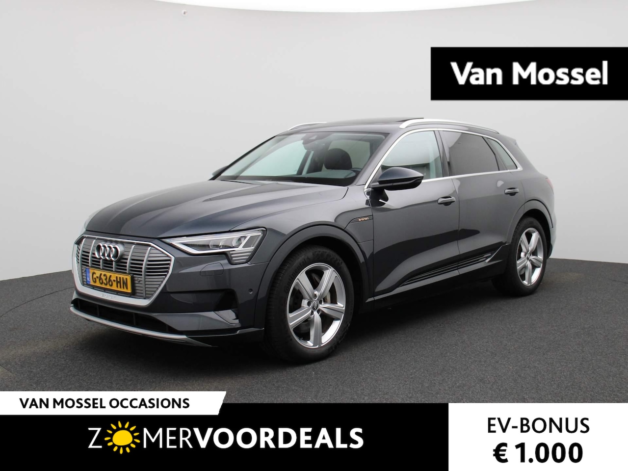 Audi e-tron - 55 quattro advanced 95 kWh | Panoramadak | Achteruitrijcamera | Stuurverwarming | Parkeers - AutoWereld.nl