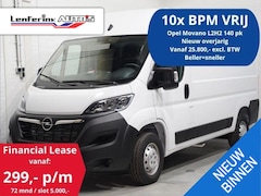 Opel Movano - 2.2D 140 pk L2H2 Navi, Camera, Aut. Airco Apple Carplay, Cruise Control, 270 Graden Deuren