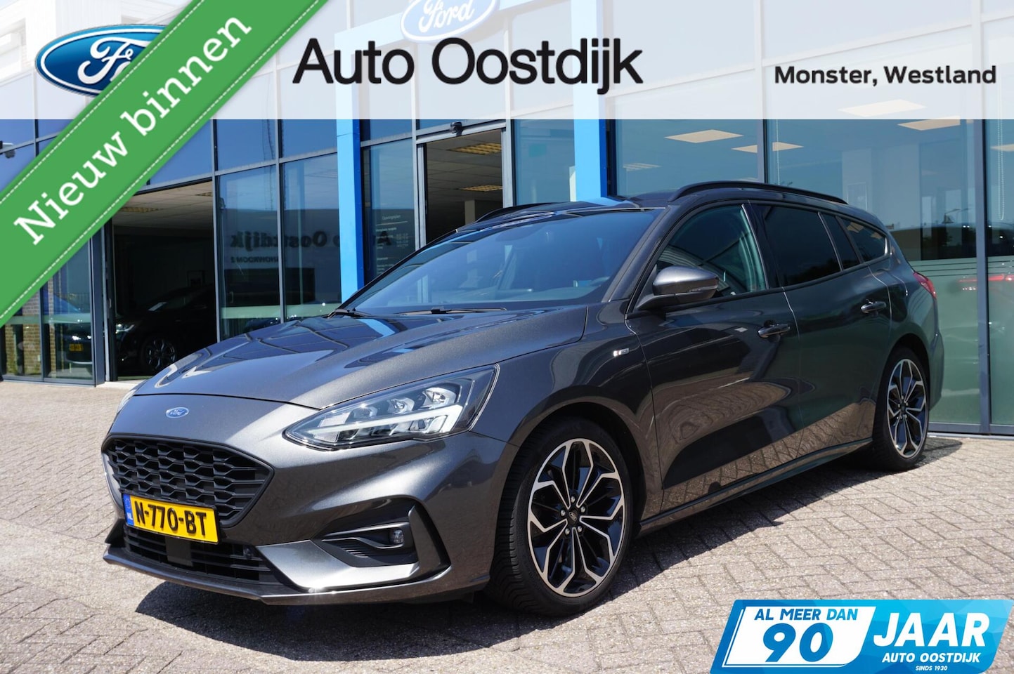 Ford Focus Wagon - 1.0 EcoBoost ST Line 125PK Automaat Winterpack Achteruitrijcamera Climate Cruise Navi 18" - AutoWereld.nl