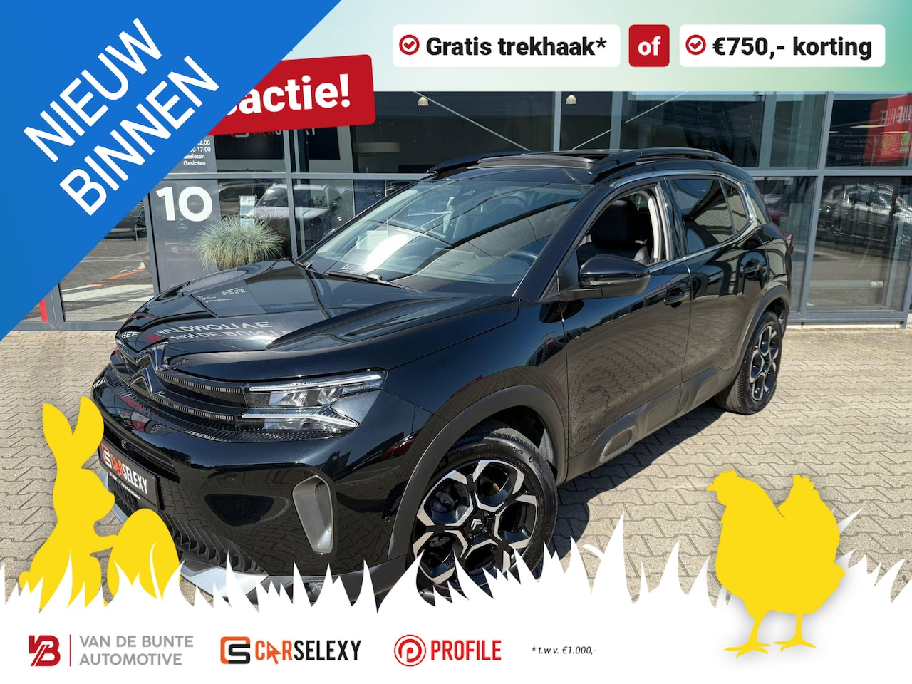 Citroën C5 Aircross - 1.2 Hybrid 136 Max *Schuif-/Kanteldak & ACC* - AutoWereld.nl