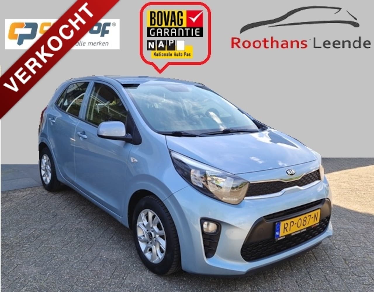 Kia Picanto - 1.0 CVVT 66 PK 5Drs ComfortPlusLine Navi - Camera - AutoWereld.nl