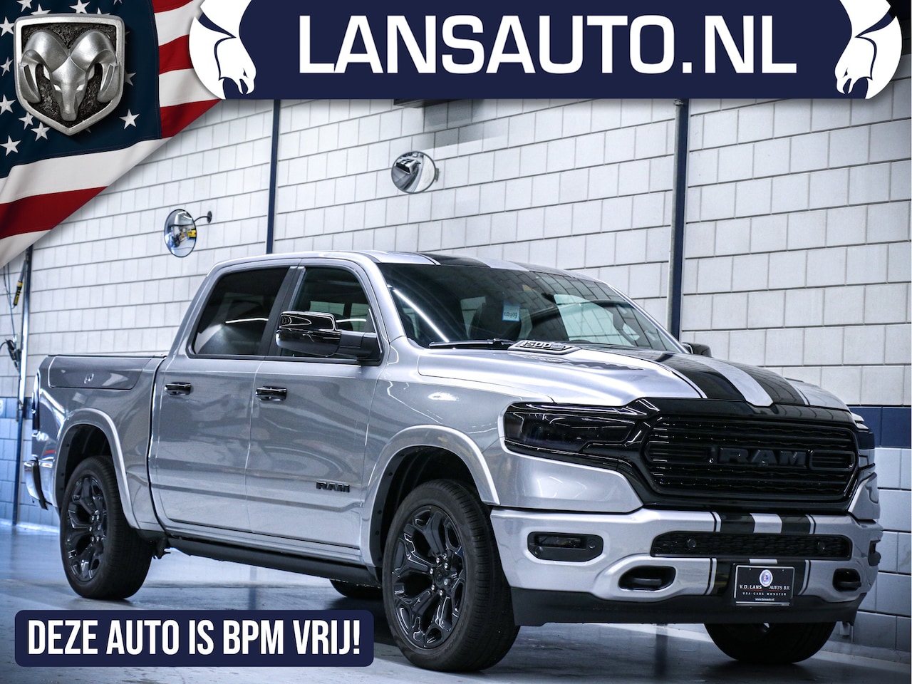 Dodge Ram 1500 - Limited Night Edition | Luchtvering | Head-Up Display | Ramboxen - AutoWereld.nl