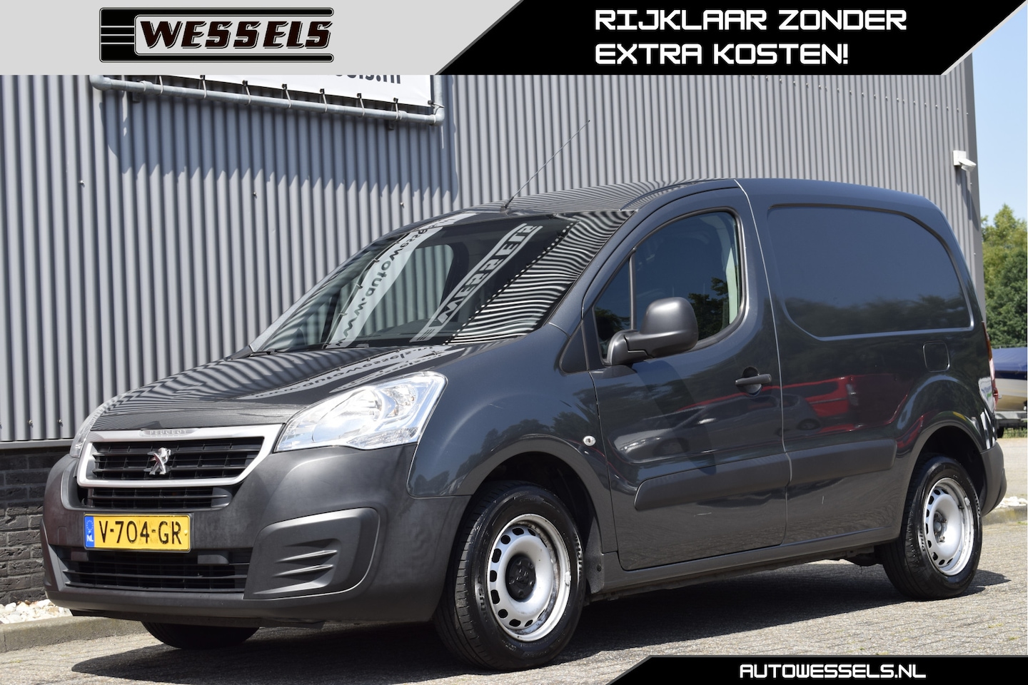 Peugeot Partner - 120 1.6 BlueHDi 75 L1 Première MARGE, Airco, Schuifdeur rechts, betimmerd, Cruise, PDC - AutoWereld.nl