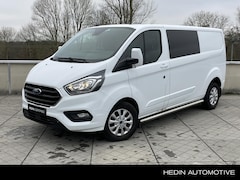 Ford Transit Custom - 300 2.0 TDCI L2H1 Limited DC 130PK|Navi|Trekhaak|Sidebars|Stoelverwarming