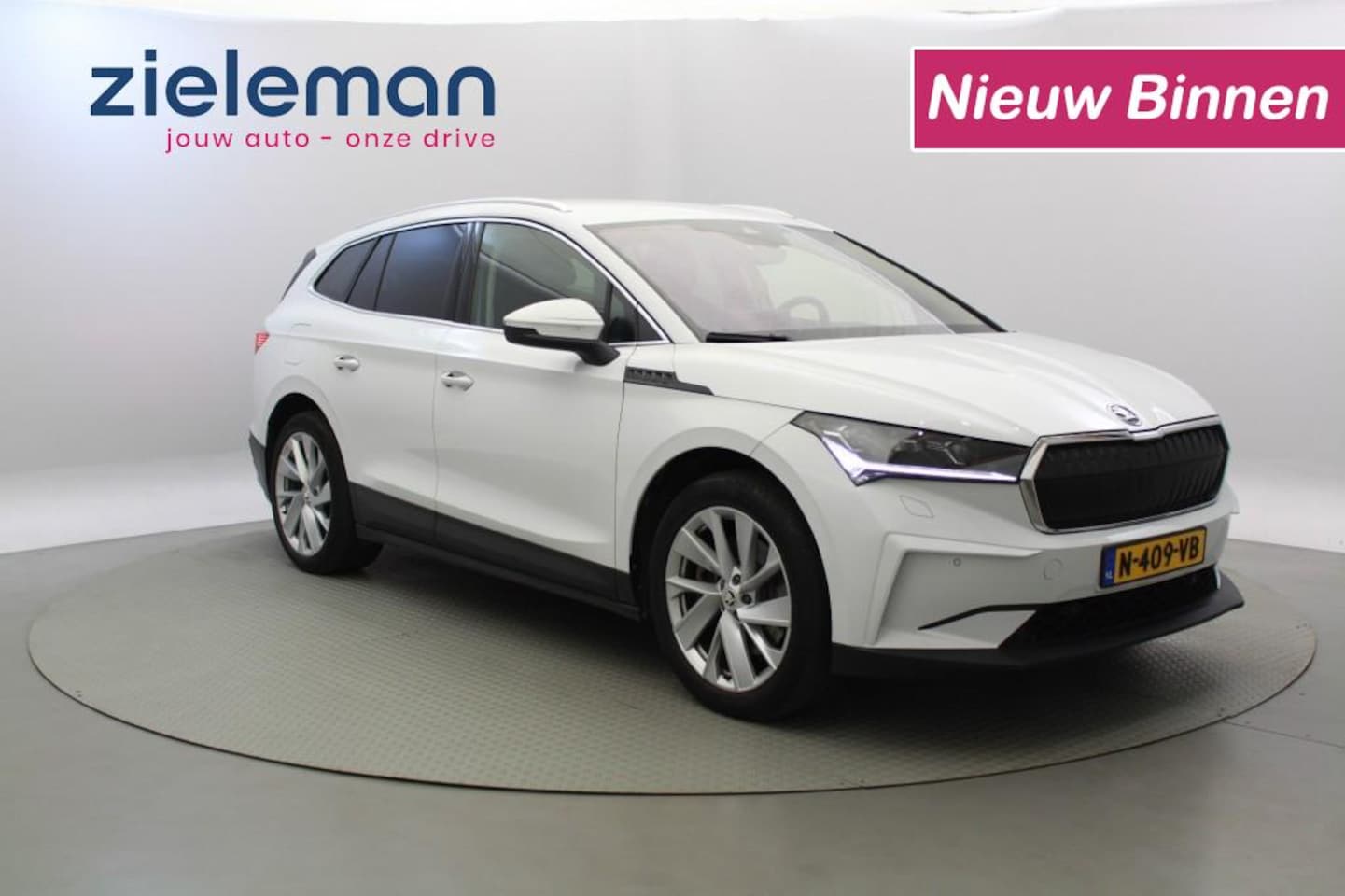 Skoda Enyaq - 80 Found Edition Black - Carplay, Camera, Leer, SOH 94% - AutoWereld.nl