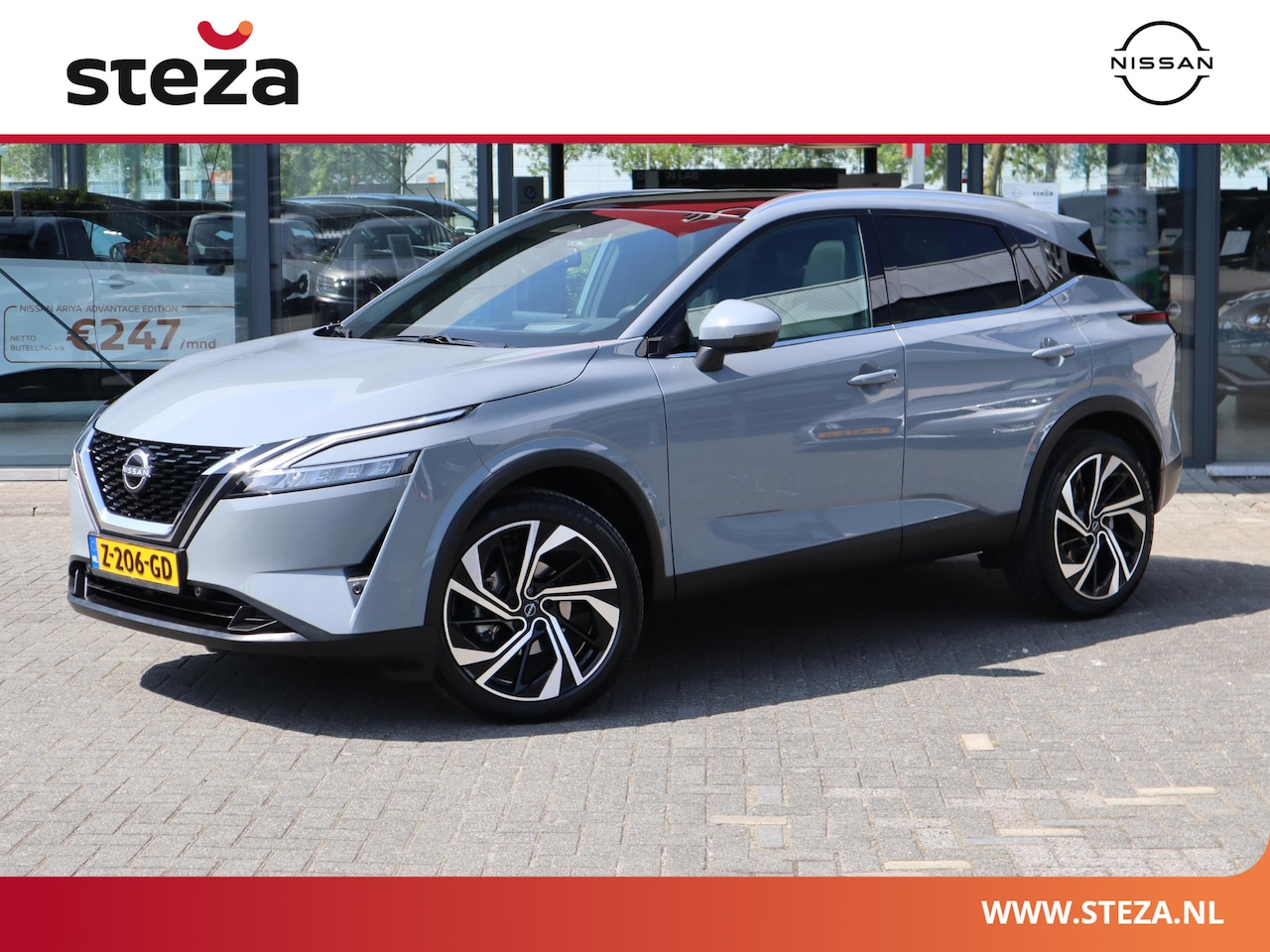 Nissan Qashqai - 1.3 MHEV Xtronic Tekna | AUTOMAAT | Panaramadak | 20" velgen | Cold Pack | - AutoWereld.nl