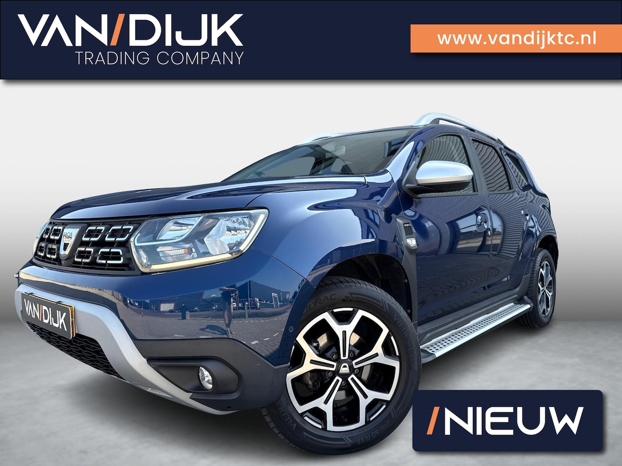 Dacia Duster - 1.2 TCe 4x4 Prestige ✓Navigatie ✓360º Camera ✓Climate ✓Cruise ✓Keyless ✓BLIS ✓Parkeersenso - AutoWereld.nl