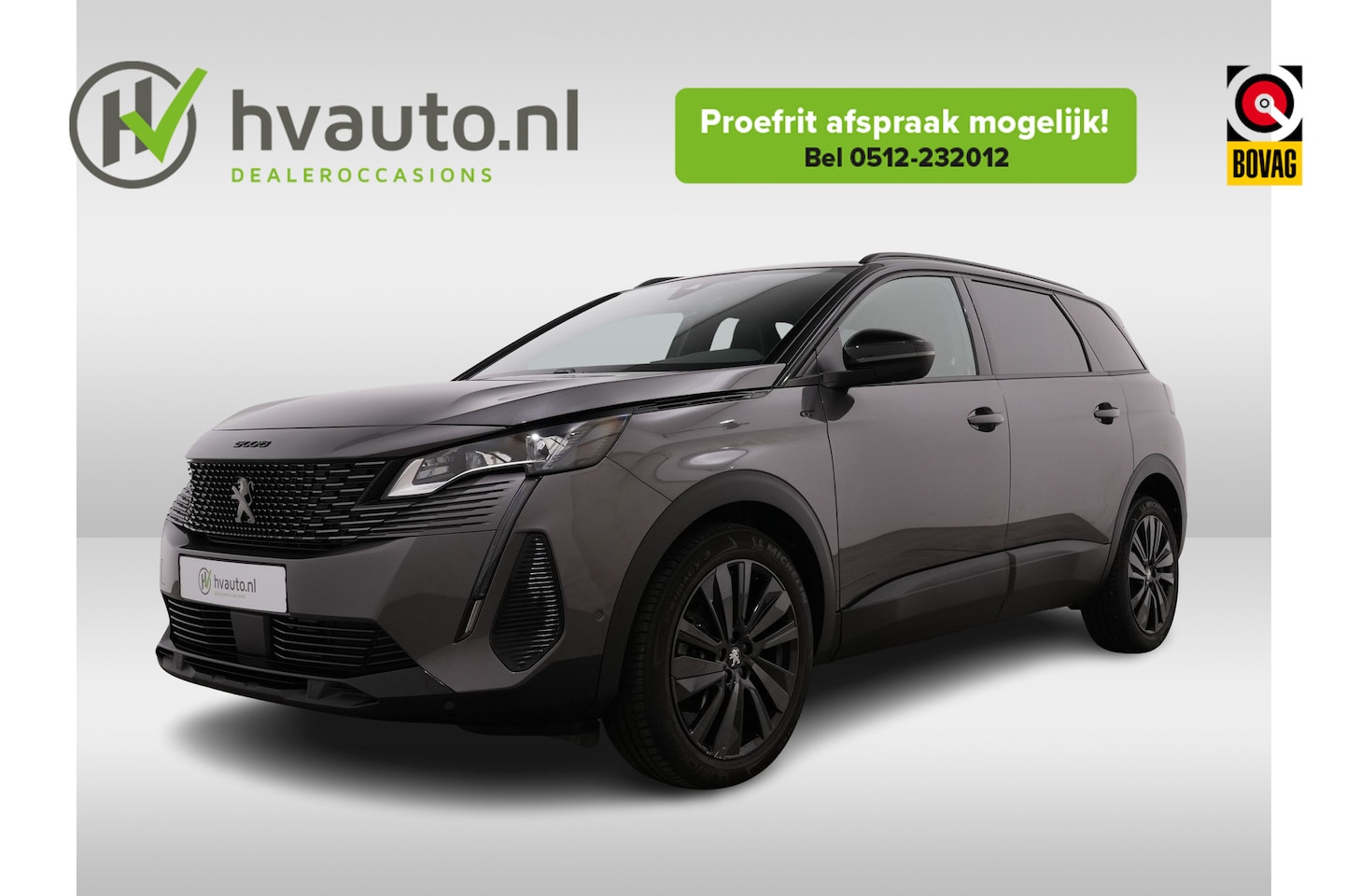 Peugeot 5008 - 1.2 PURETECH 130PK GT BLACK PACK EAT8 | Navi | 19 inch | Elektr. achterklep - AutoWereld.nl