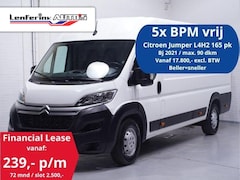 Citroën Jumper - 2.2 BlueHDi 165 pk L4H2 va 239, - p/mnd 5x Voorraad Navi, Camera, Airco, Laadruimte Pakket