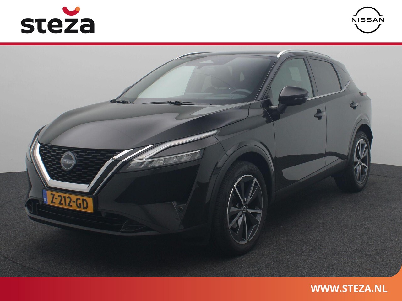 Nissan Qashqai - 1.3 MHEV Xtronic Tekna | AUTOMAAT | Panoramadak | Head-Up | Half Leder | Adapt. Cruise | - AutoWereld.nl