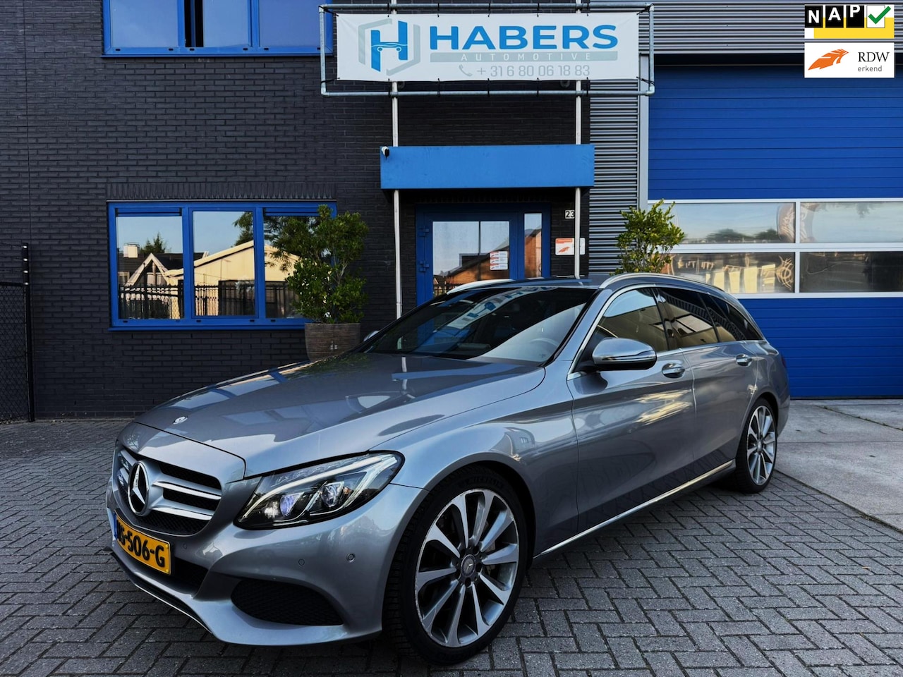 Mercedes-Benz C-klasse Estate - 350 e Lease Edition 211PK|Origineel NL|Groot Navi|Full Led|Burmester|Leder|Sportstoel|AUT| - AutoWereld.nl