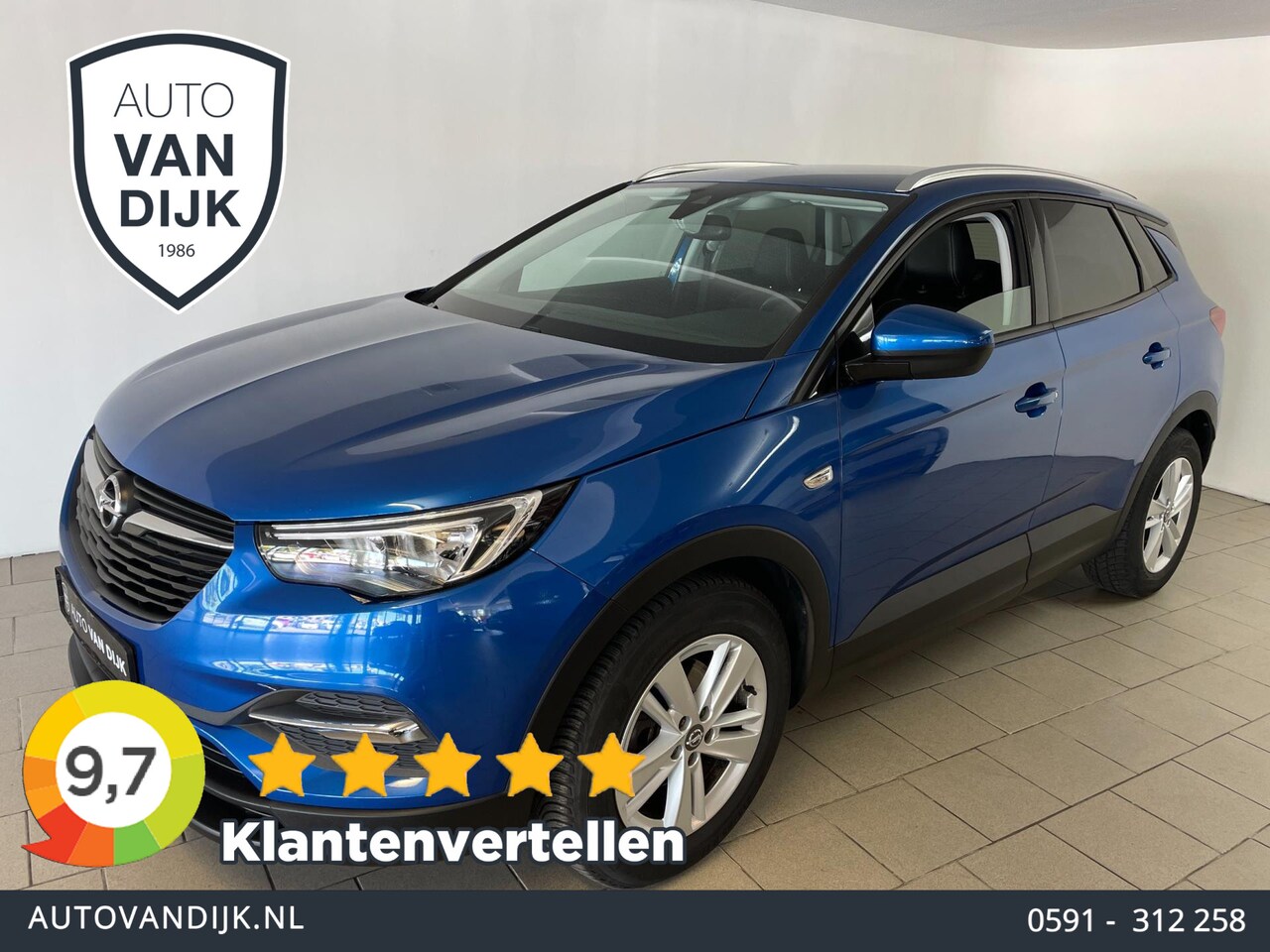 Opel Grandland X - 1.2 Turbo Business + AIRCO NAVI CRUISE BLUEOOTH APPLE CARPLAY ELEK RAMEN CENT VERG VELGEN - AutoWereld.nl