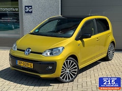 Volkswagen Up! - 1.0 BMT high up R-line/Climate/Cruise/NLauto/17inchLM/Stoelverw/Blackpack/NLAuto
