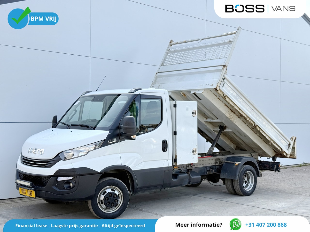 Iveco Daily - 35C18 3.0 3.0 Automaat Kipper Dubbellucht 3.5t Trekhaak Airco Cruise Control - AutoWereld.nl