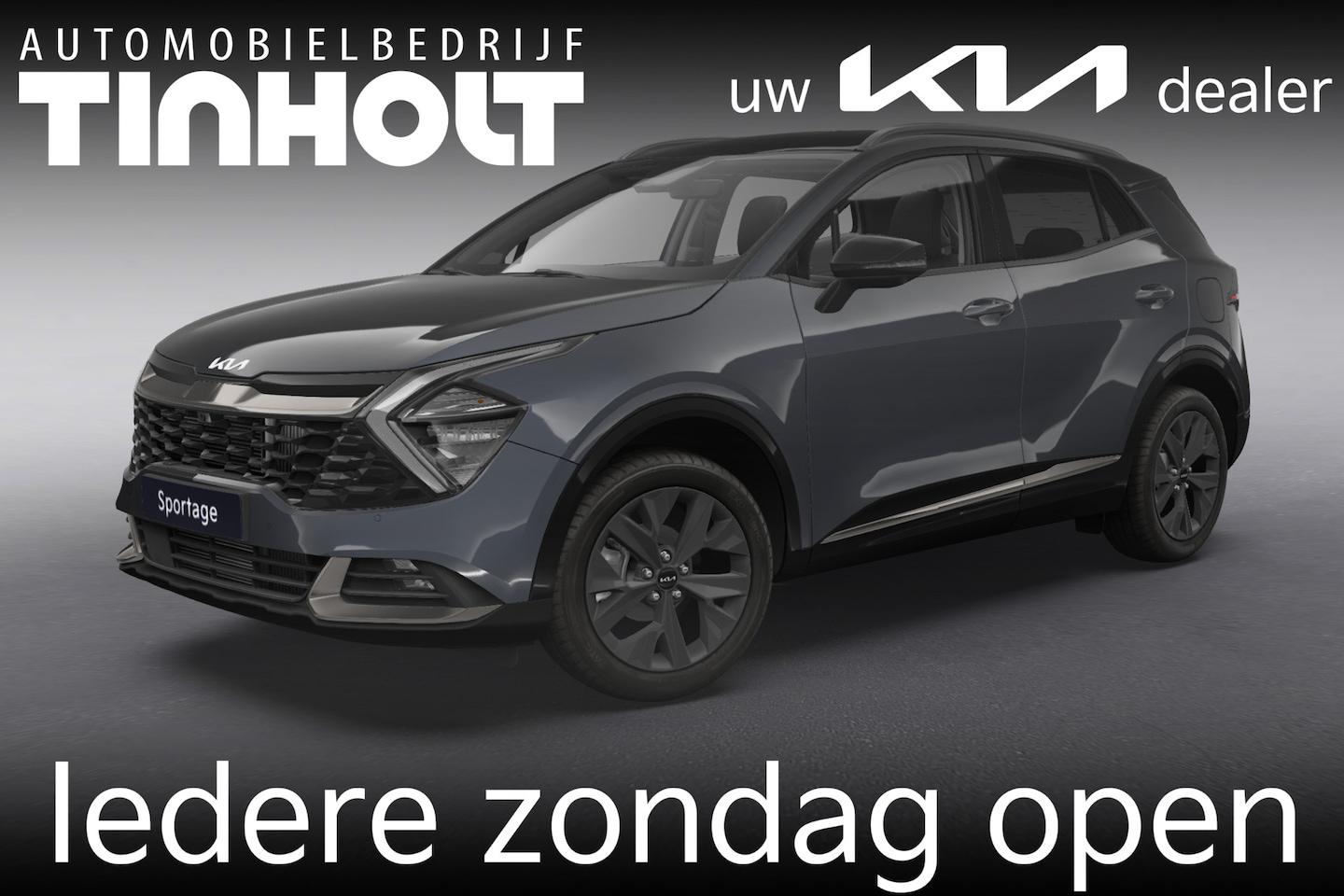 Kia Sportage - 1.6 T-GDi Hybrid Dark Edition - Direct uit voorraad leverbaar - Penta Metal - AutoWereld.nl