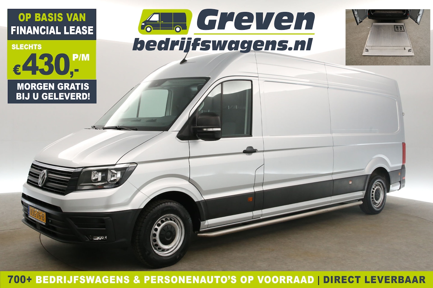 Volkswagen Crafter - 35 2.0 TDI L4H3 141PK DSG Automaat dHollandia Laadklep Airco Camera Carplay Cruise Navigat - AutoWereld.nl