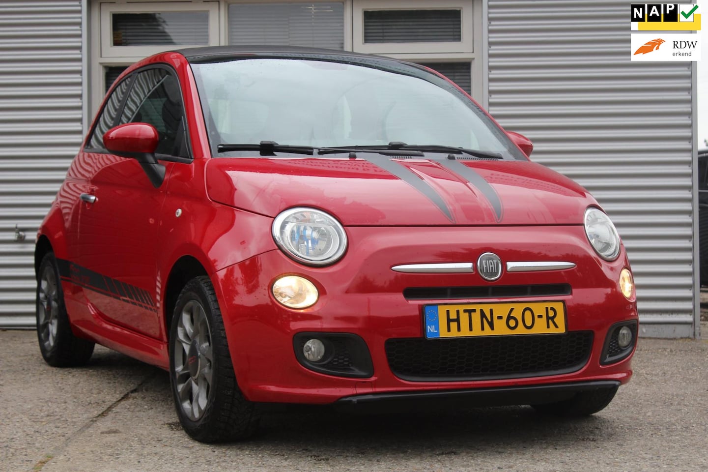 Fiat 500 C - 1.2 Lounge CABRIOLET Sport, airco, nieuwe apk, incl afleverbeurt. nette zuinige auto, carp - AutoWereld.nl