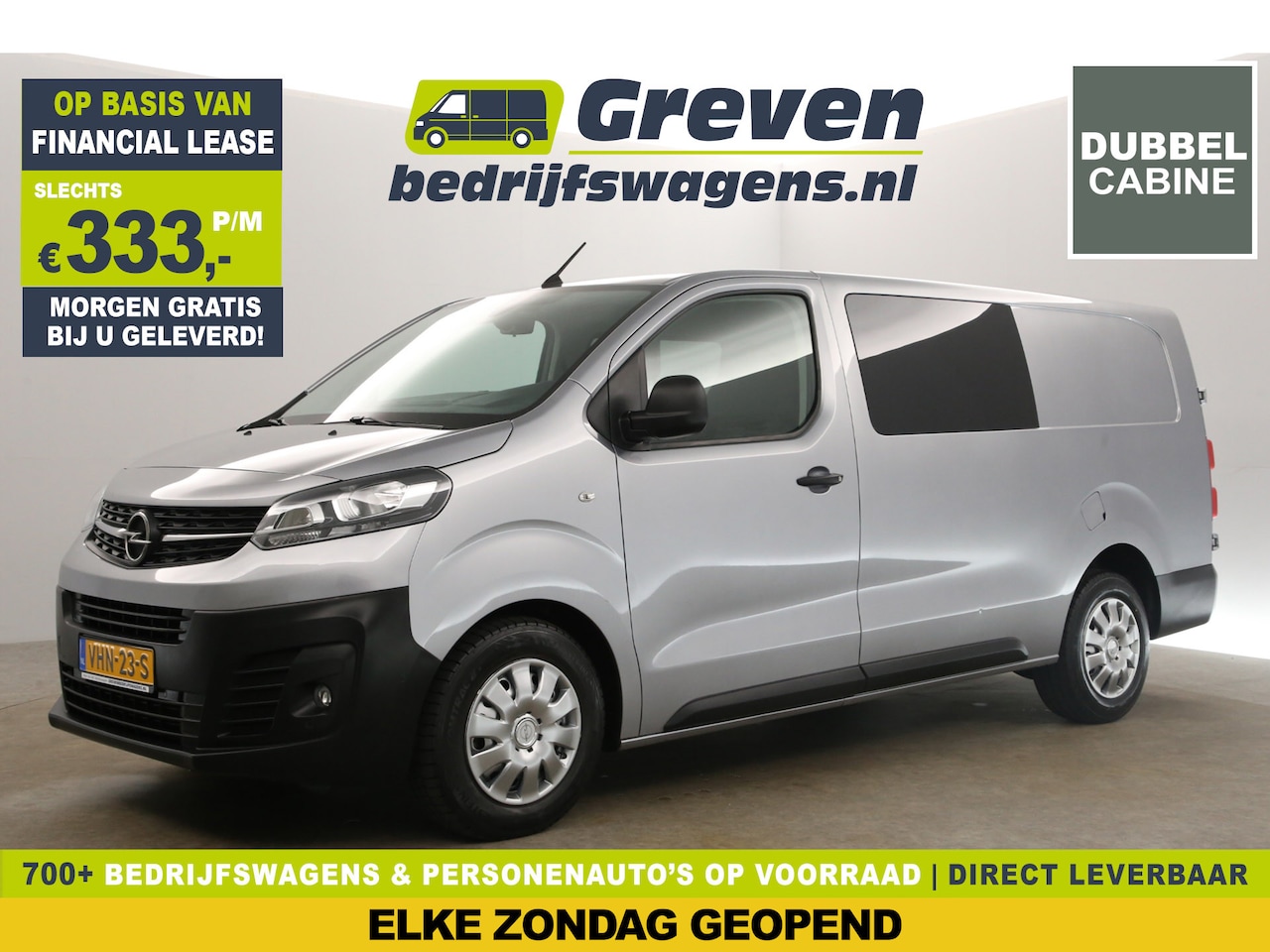 Opel Vivaro - 2.0 CDTI L3H1 | Dubbele Cabine | 5 Persoons | 360Camera Airco Carplay Cruise Trekhaak Navi - AutoWereld.nl