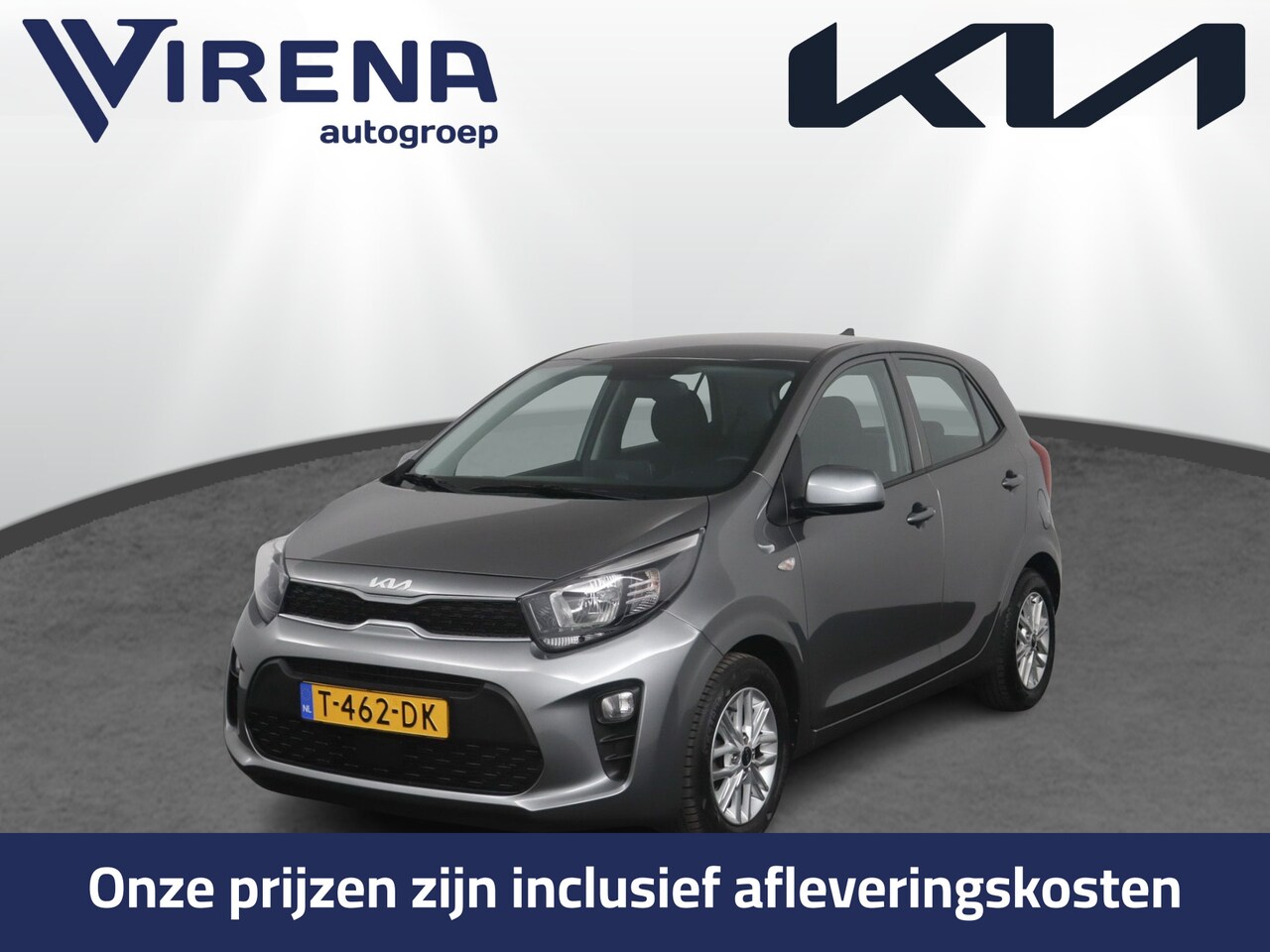 Kia Picanto - 1.0 DPi DynamicLine - Airco -  Android/Apple Carplay - Cruise Control - Lichtmetalen Velge - AutoWereld.nl