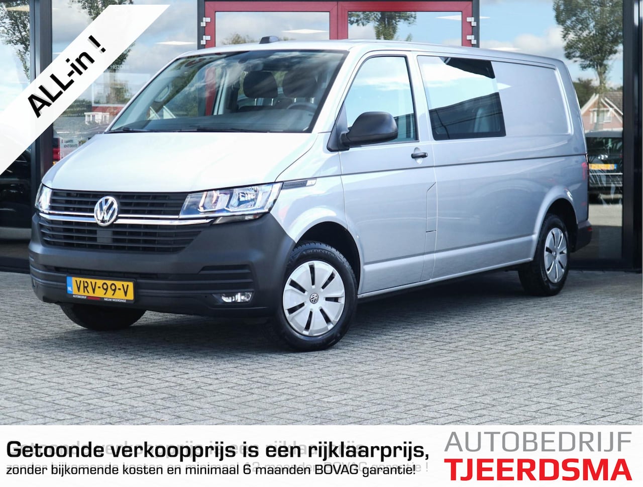 Volkswagen Transporter - DC 2.0 TDI L2H3 30 Comfortline | Trekhaak | Navigatie | Airco | Cruise Control | Parkeerse - AutoWereld.nl